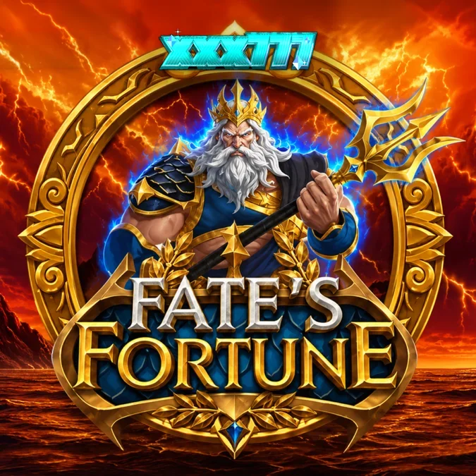 Tampilan visual slot Fate’s Fortune dengan tema mitologi Yunani yang memukau